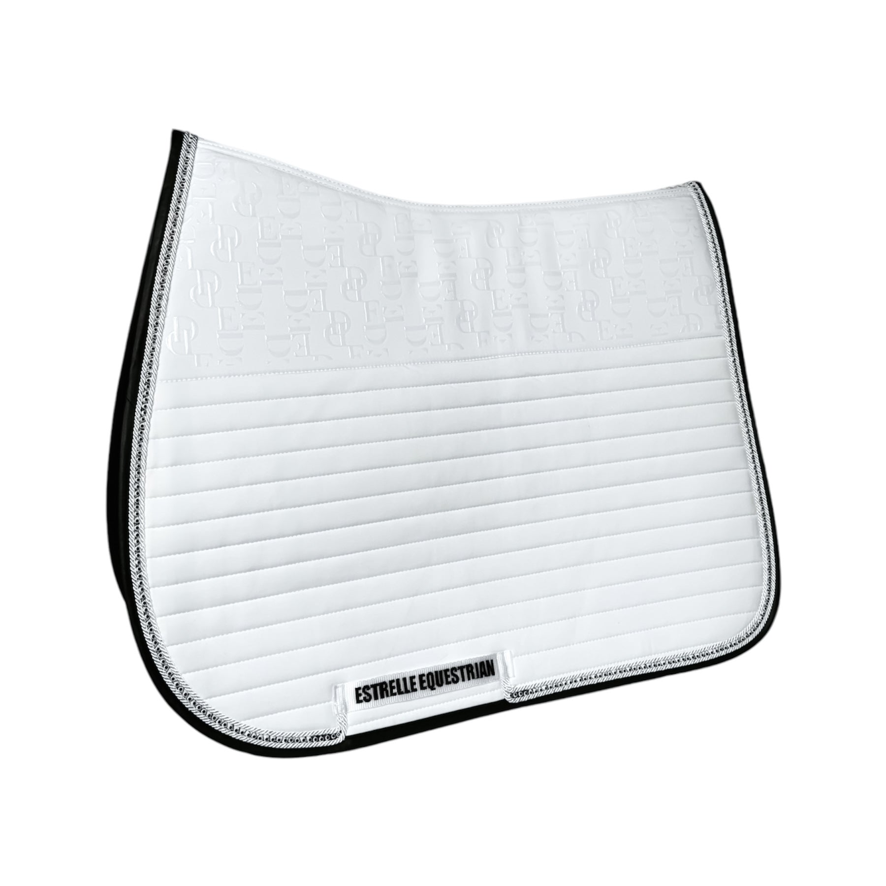 Jersey Grip Tec. Dressage Saddle Pad - White