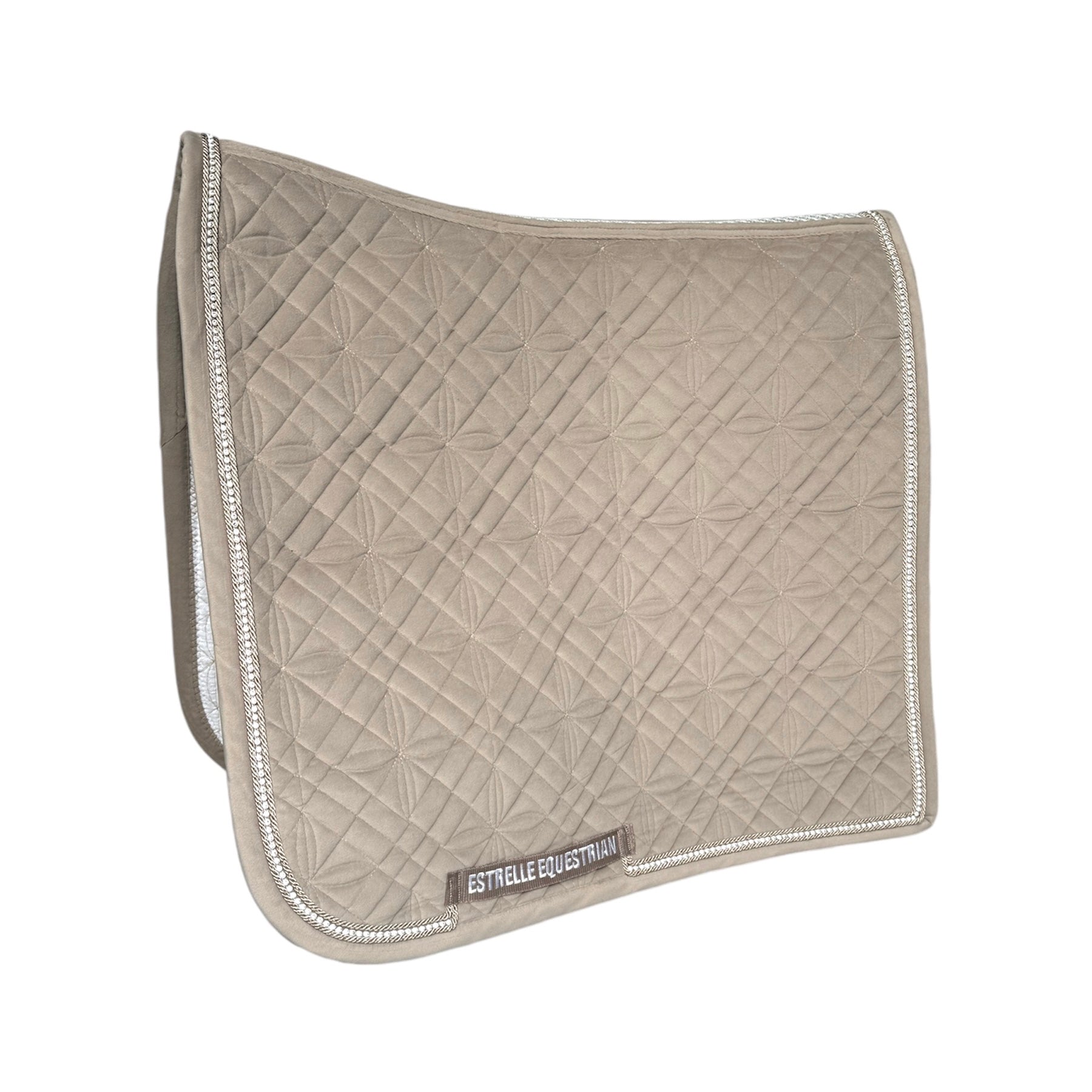 ED-Velvet Saddle Pad Dressage - Plaza Taupe