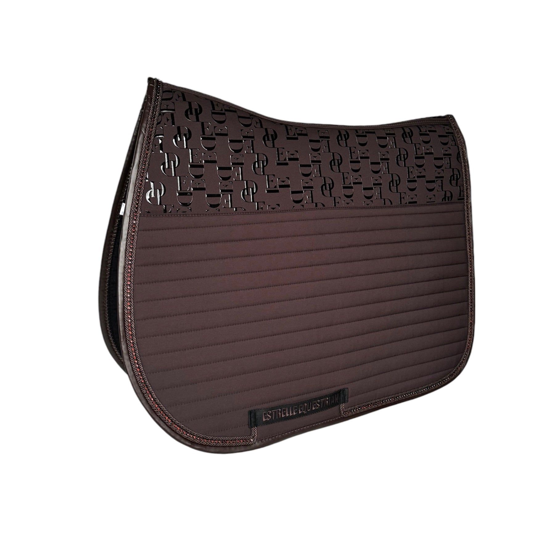Jersey Grip Tec. Jumping Saddle Pad - Chocolate Plum