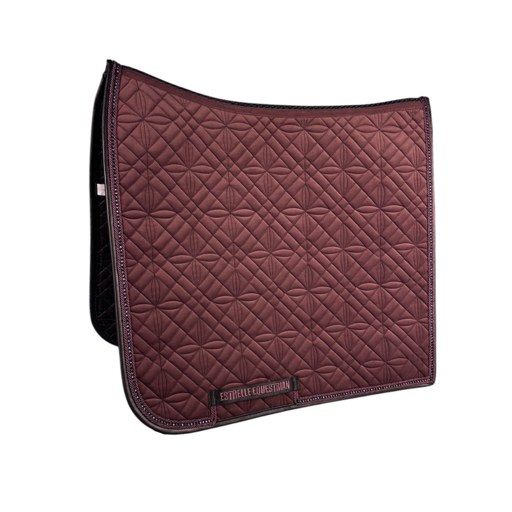 ED-Velvet Saddle Pad Dressage - Wine