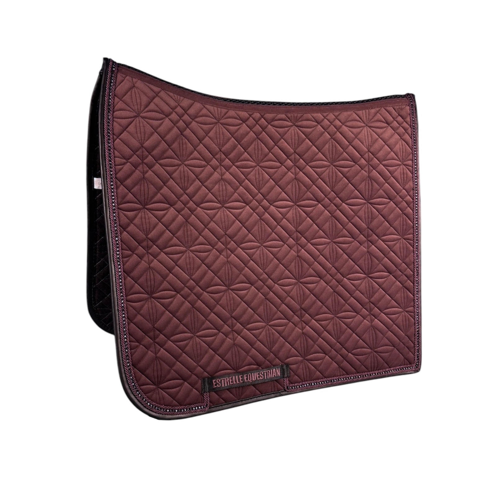 ED-Velvet Saddle Pad Dressage - Wine