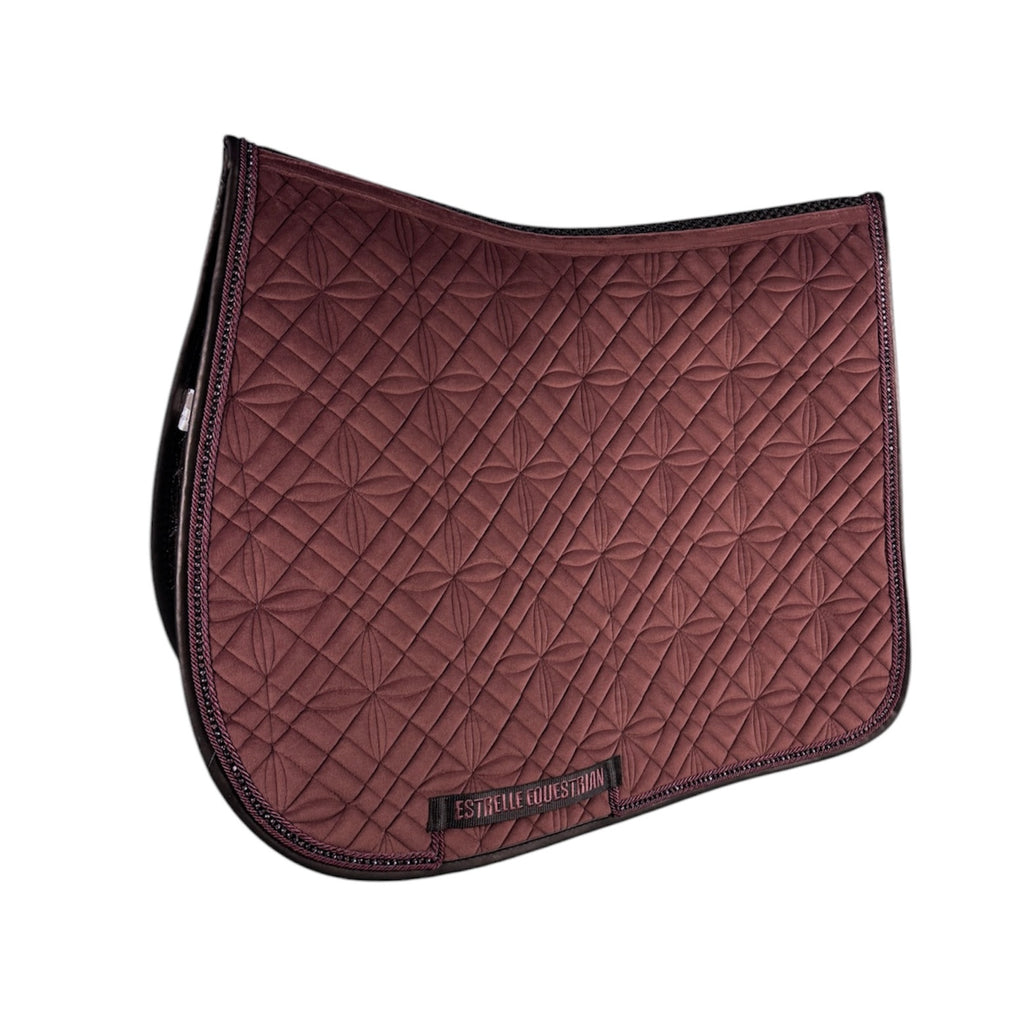 ED-Velvet Saddle Pad Dressage - Wine