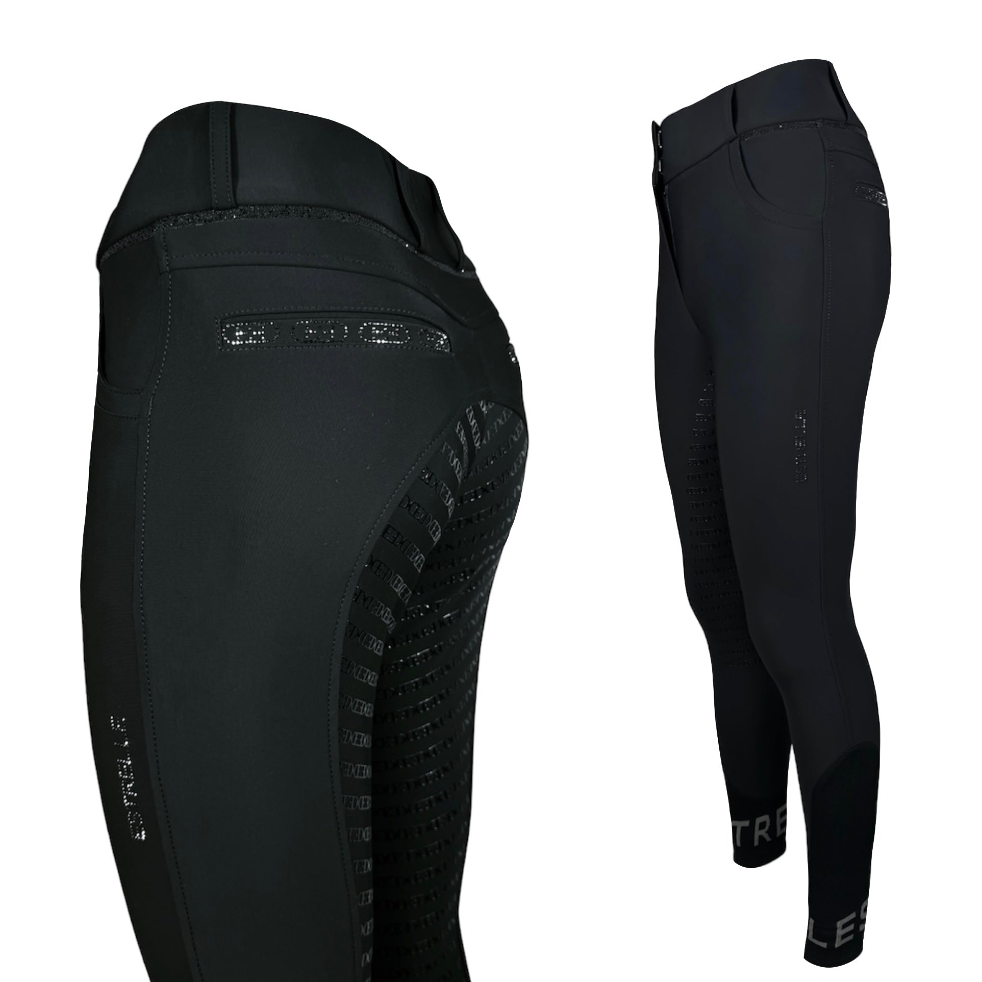 ED-Crystal Chain Riding Breeches