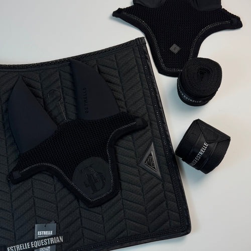 ED-Black Diamond Dressage Saddle Pad - Black