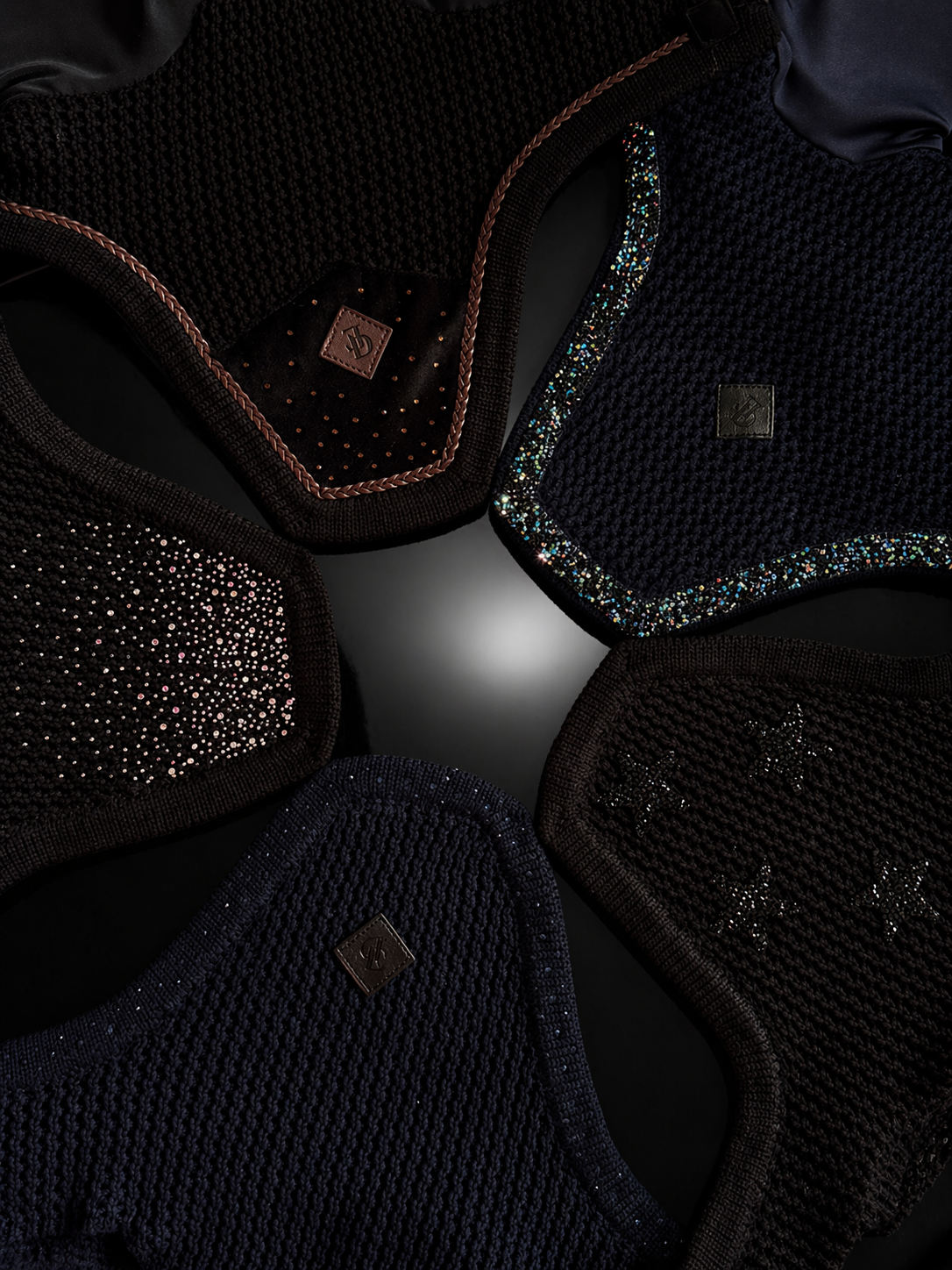 Masque anti-mouches en velours ED-Ocala - Noir