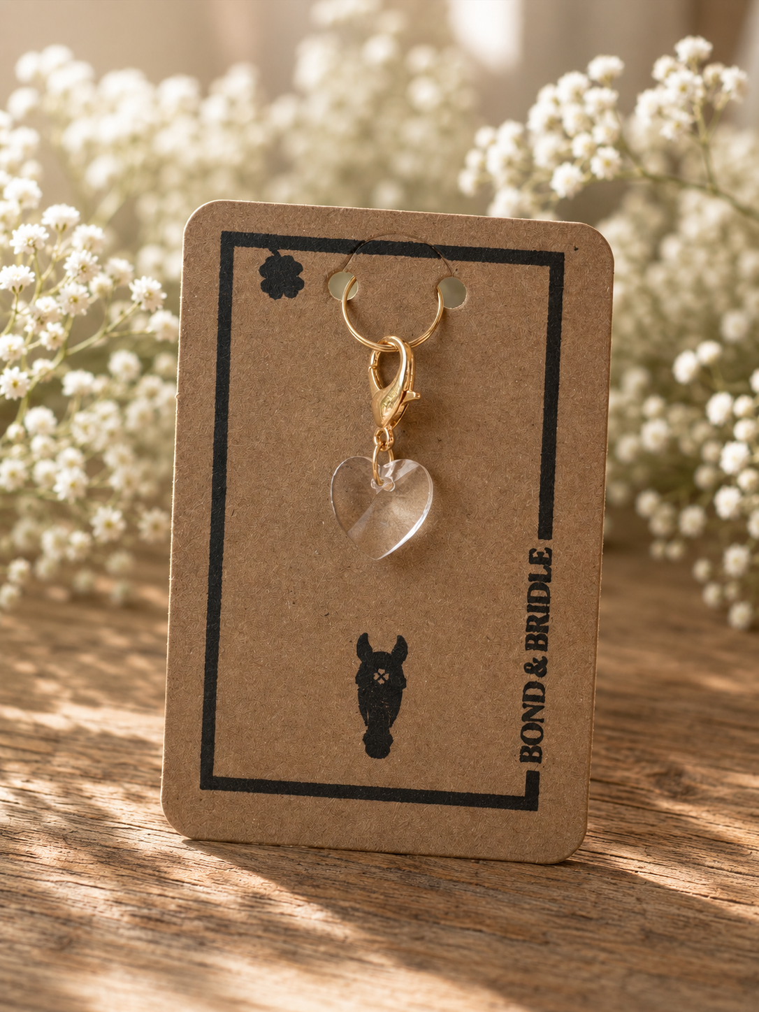 Lucky Charm Heart clear