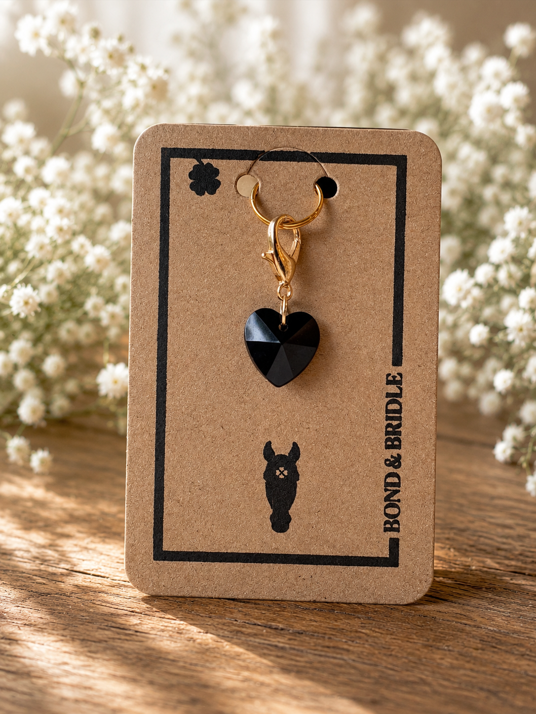 Lucky Charm Heart schwarz