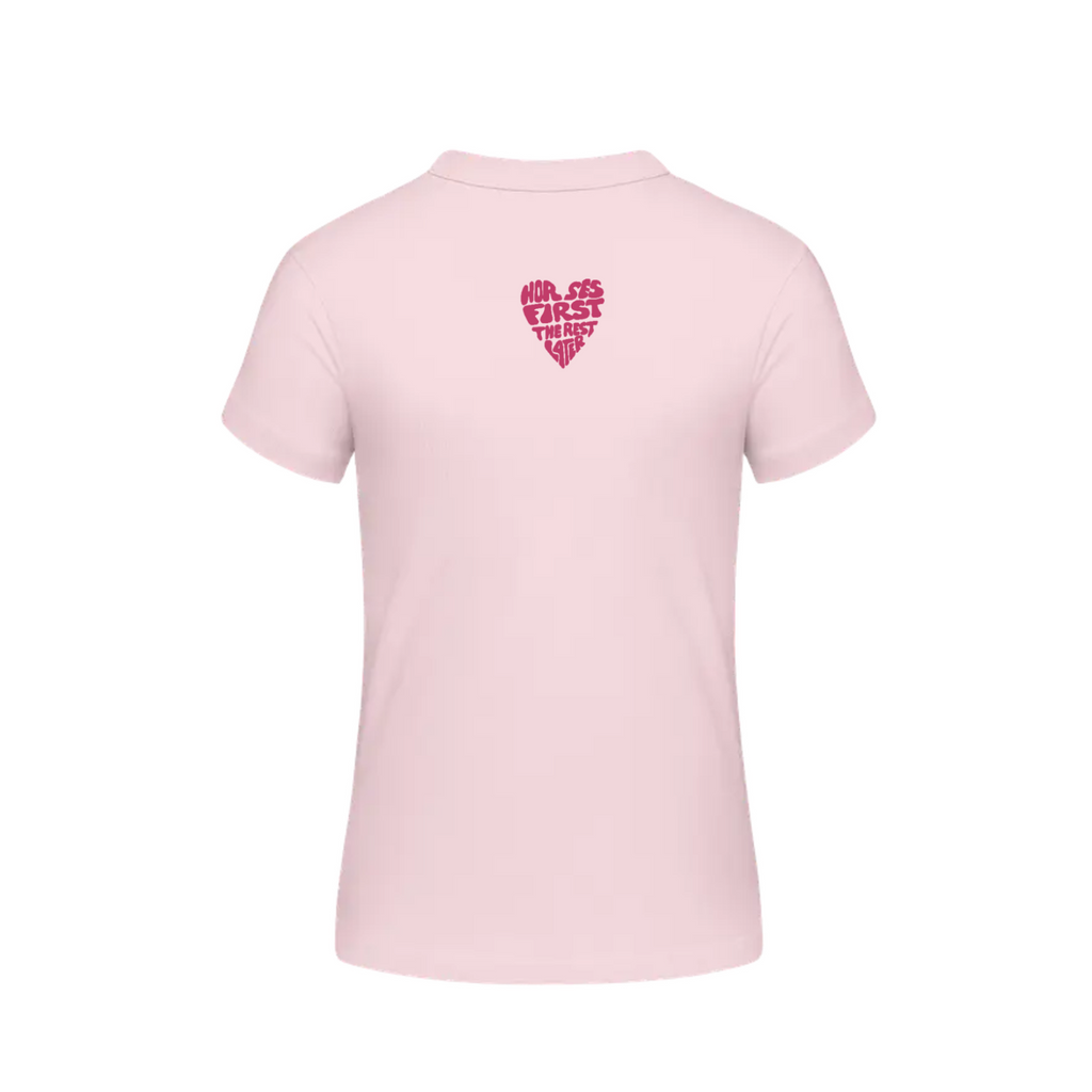 T-Shirt Horses First rosa/ pink Crystal