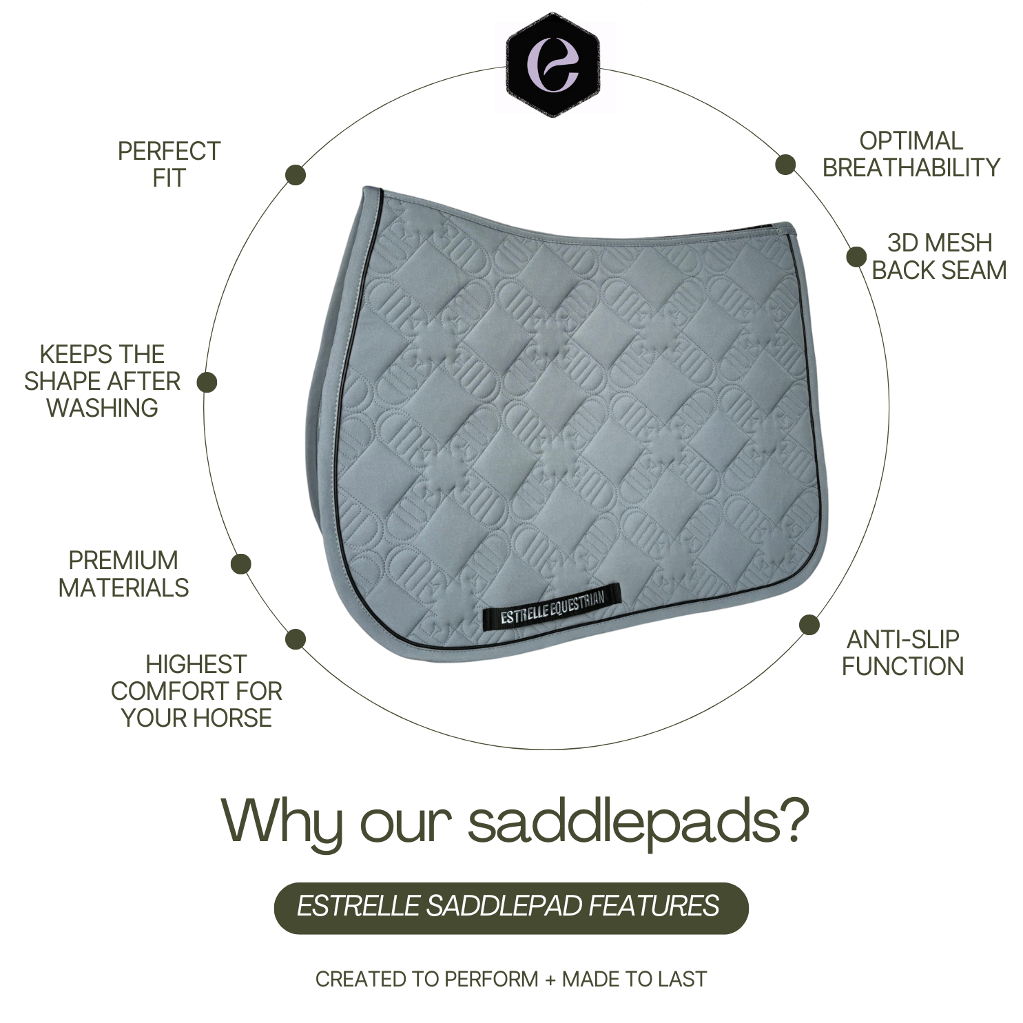 ED-Paris softshell saddle pad black