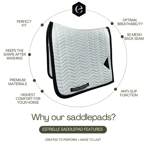 ED-Black Diamond saddle pad white