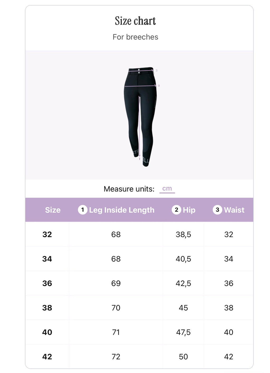 ED-Crystal Chain Riding Breeches
