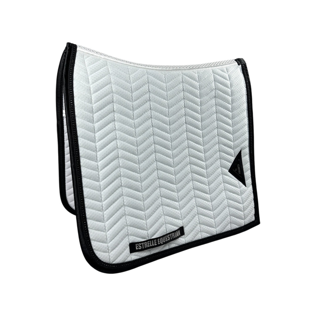 ED-Black Diamond Dressage Saddle Pad - White