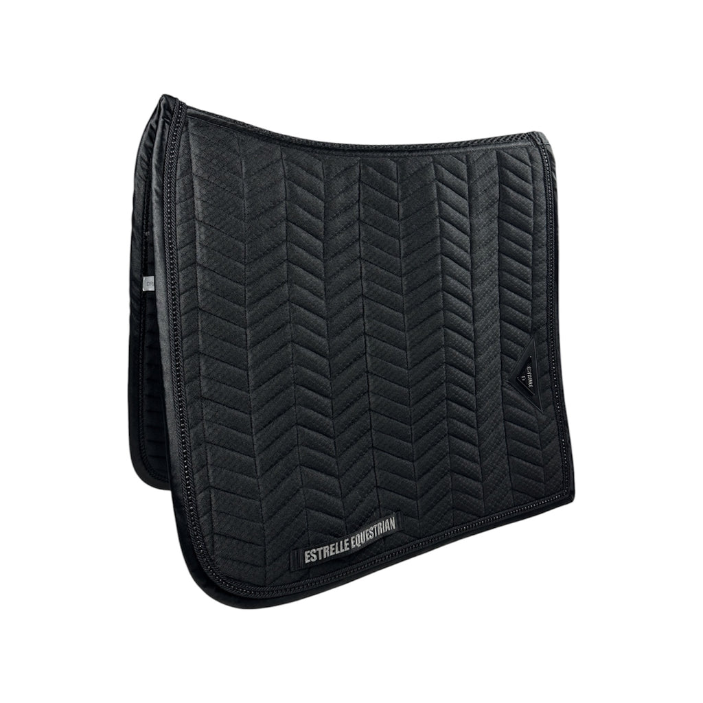 ED-Black Diamond Dressage Saddle Pad - Black