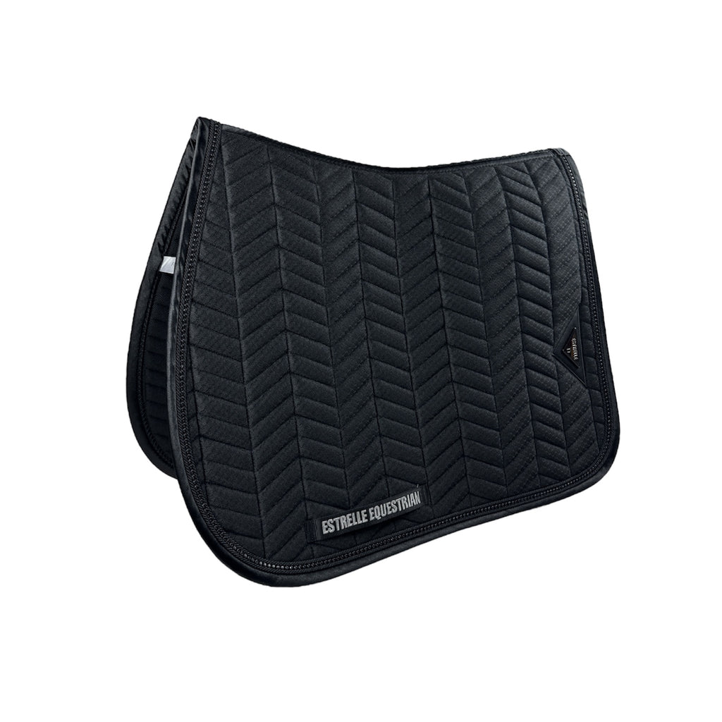ED-Black Diamond Dressage Saddle Pad - Black