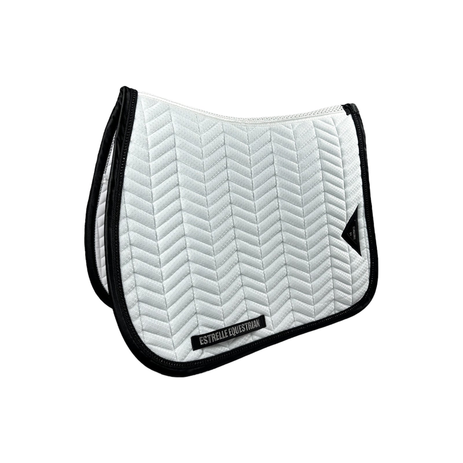 ED-Black Diamond Dressage Saddle Pad - White