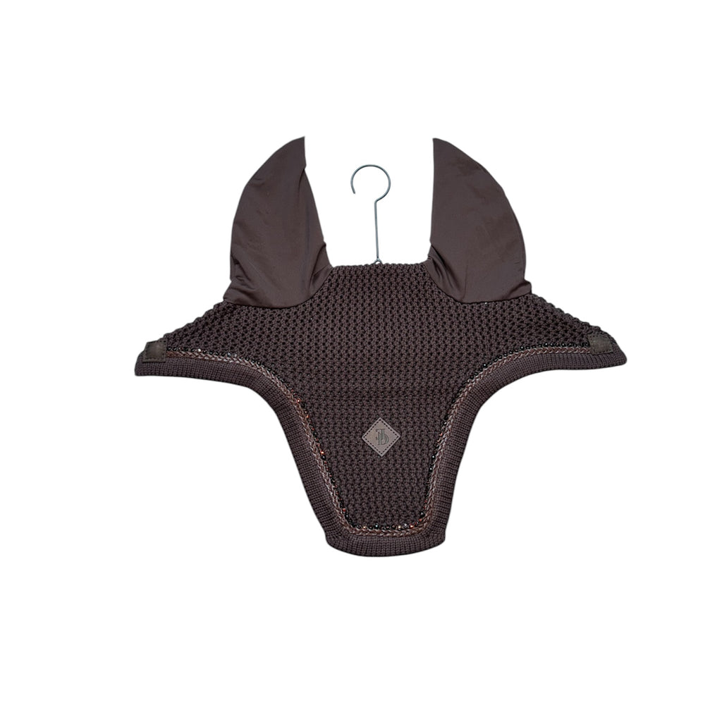 ED-Crystal fly bonnet, black