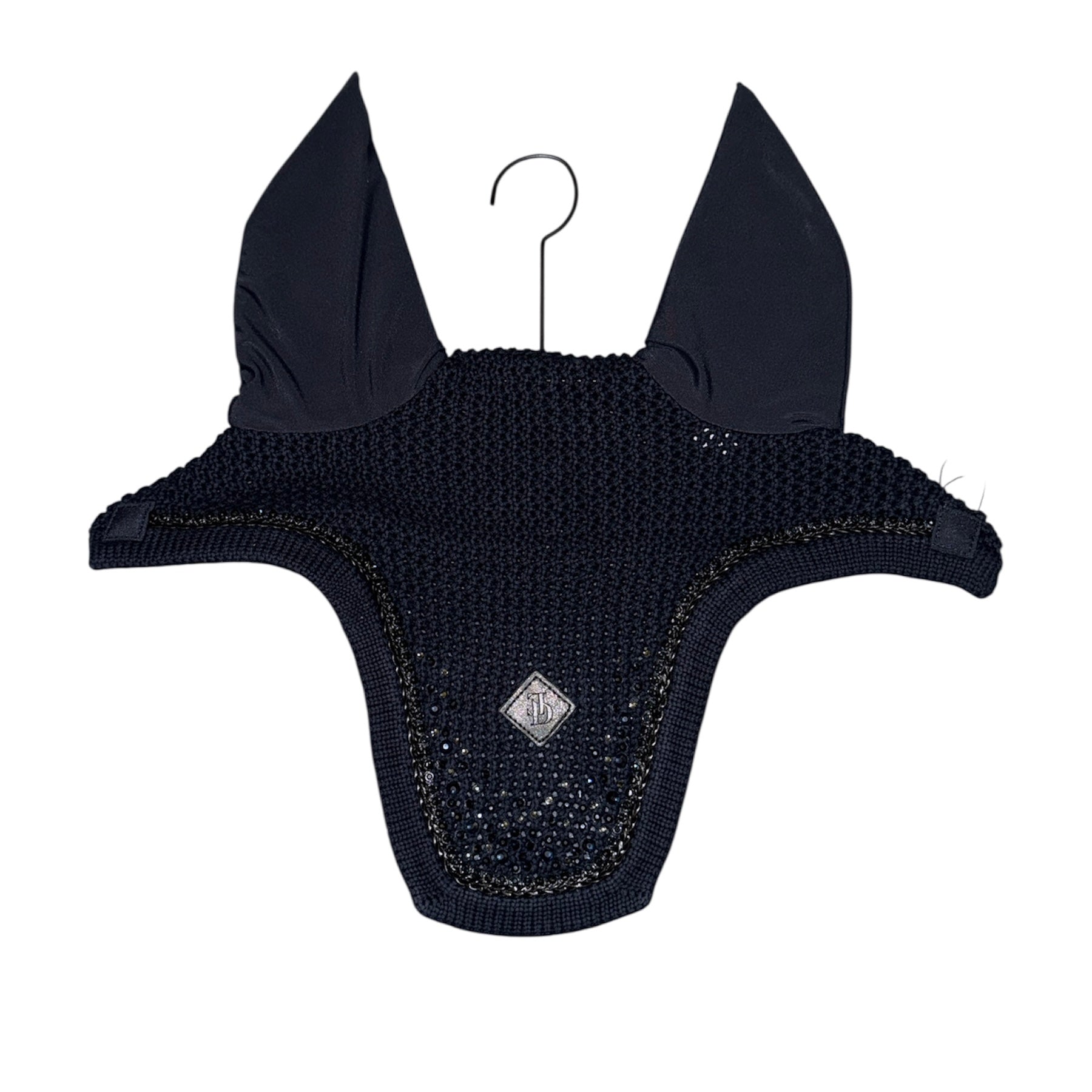 ED-Crystal fly bonnet, black