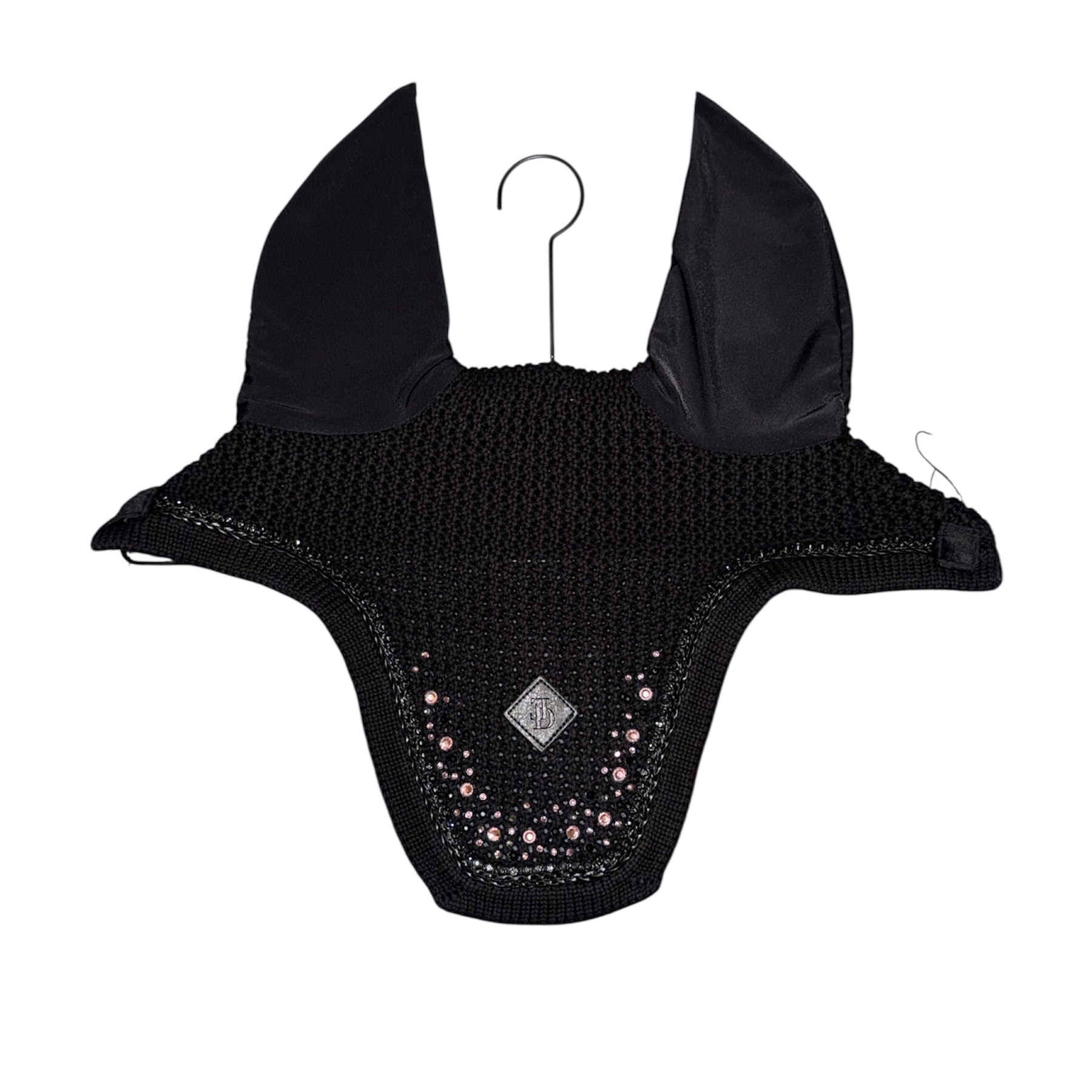 ED-Crystal fly bonnet, black