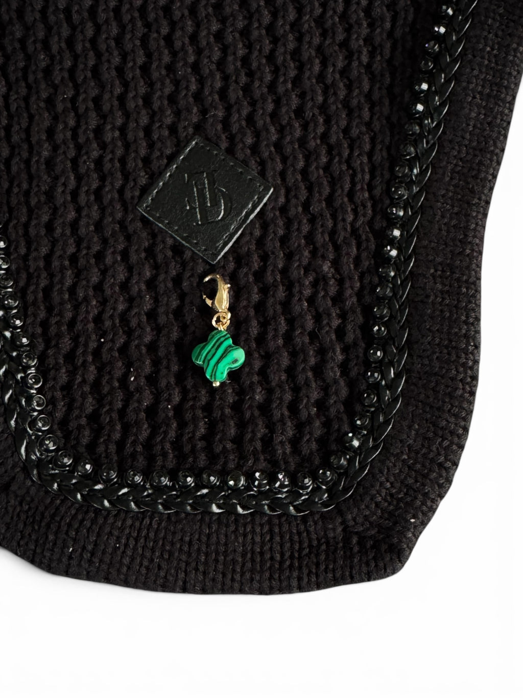 Lucky Charm Clover Malachite customizable