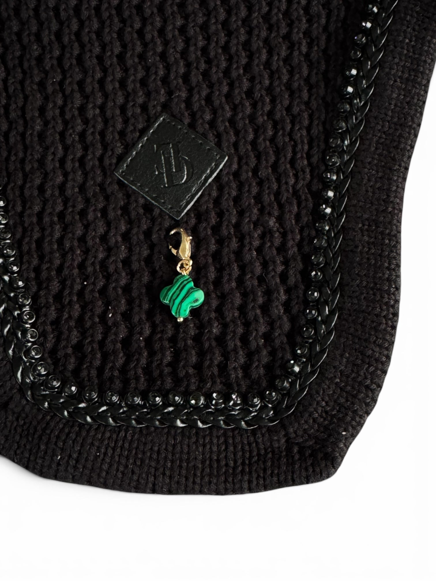 Lucky Charm Clover Malachite customizable