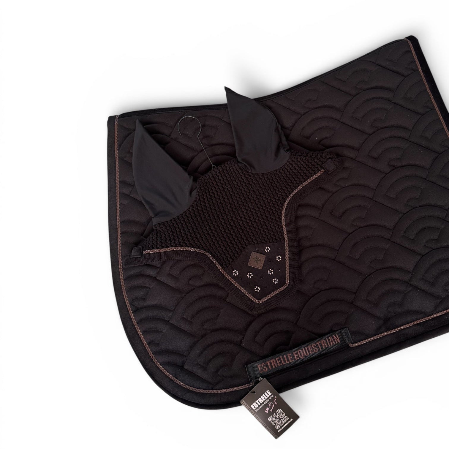 Masque anti-mouches en velours ED-Ocala - Noir